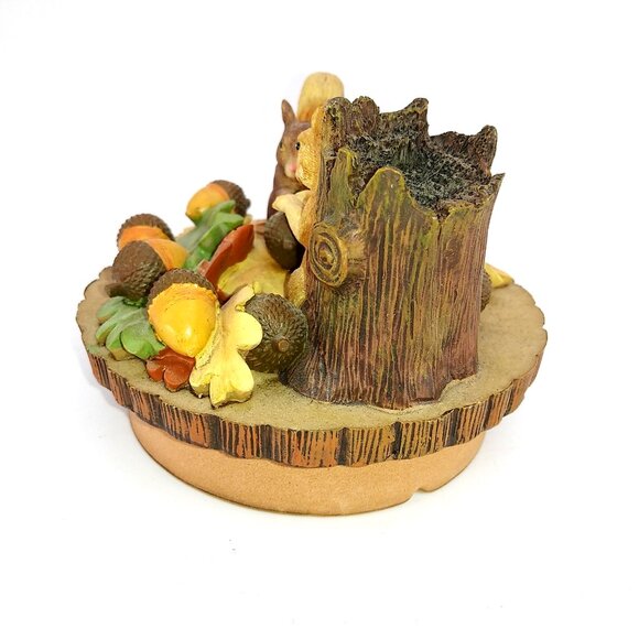 Our America Spring Time Squirrels Yankee Candle Topper Country fall autumn - Picture 4 of 8